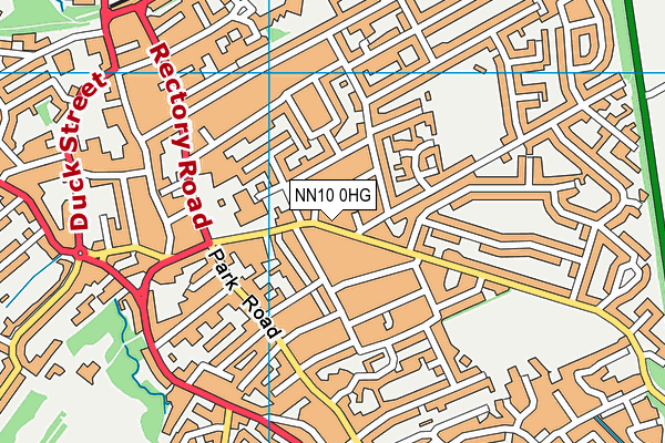 NN10 0HG map - OS VectorMap District (Ordnance Survey)