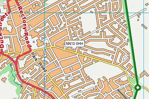 Newton Road School map (NN10 0HH) - OS VectorMap District (Ordnance Survey)