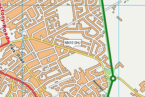 NN10 0HJ map - OS VectorMap District (Ordnance Survey)