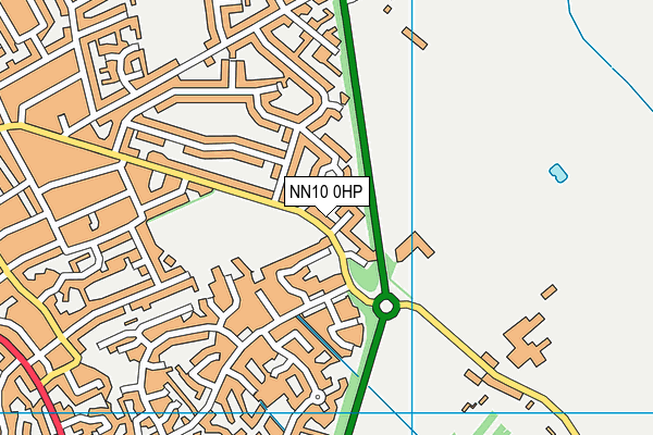 NN10 0HP map - OS VectorMap District (Ordnance Survey)