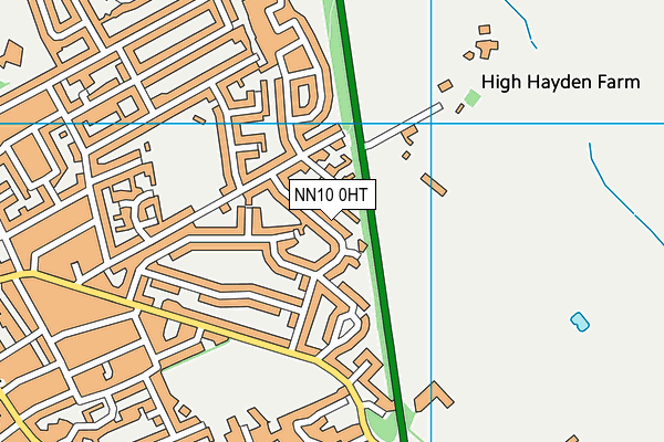 NN10 0HT map - OS VectorMap District (Ordnance Survey)