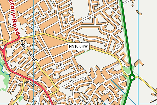 NN10 0HW map - OS VectorMap District (Ordnance Survey)