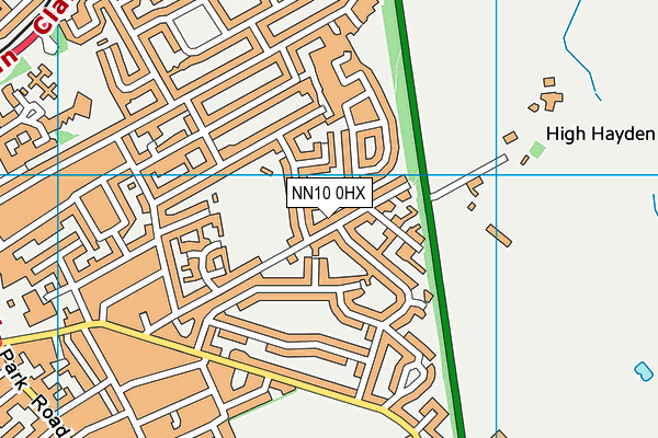 NN10 0HX map - OS VectorMap District (Ordnance Survey)