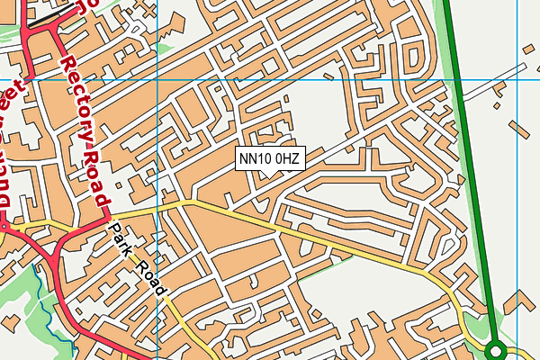 NN10 0HZ map - OS VectorMap District (Ordnance Survey)