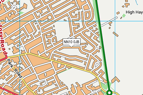 NN10 0JB map - OS VectorMap District (Ordnance Survey)