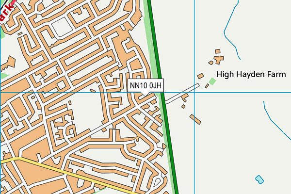 NN10 0JH map - OS VectorMap District (Ordnance Survey)
