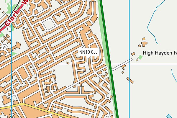 NN10 0JJ map - OS VectorMap District (Ordnance Survey)