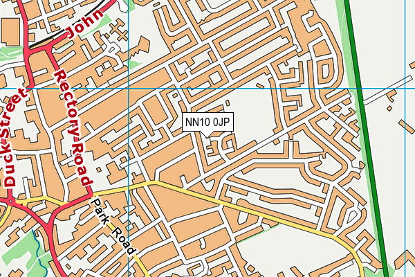 NN10 0JP map - OS VectorMap District (Ordnance Survey)