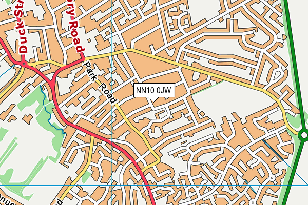 NN10 0JW map - OS VectorMap District (Ordnance Survey)