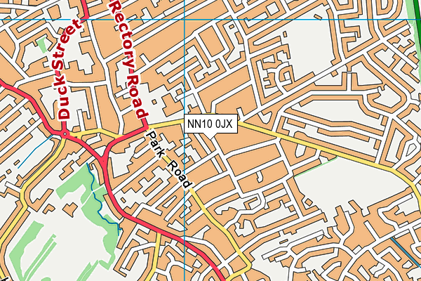 NN10 0JX map - OS VectorMap District (Ordnance Survey)