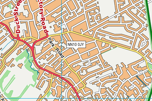 NN10 0JY map - OS VectorMap District (Ordnance Survey)