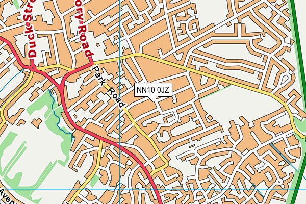 NN10 0JZ map - OS VectorMap District (Ordnance Survey)