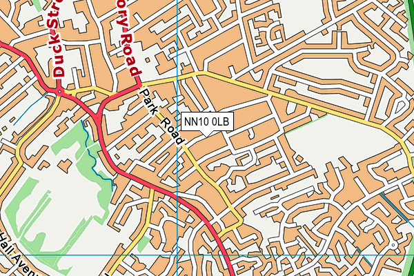 NN10 0LB map - OS VectorMap District (Ordnance Survey)