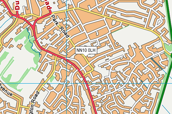 NN10 0LH map - OS VectorMap District (Ordnance Survey)