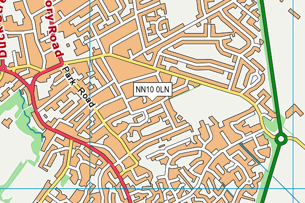NN10 0LN map - OS VectorMap District (Ordnance Survey)