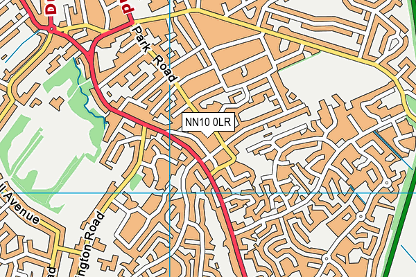 NN10 0LR map - OS VectorMap District (Ordnance Survey)