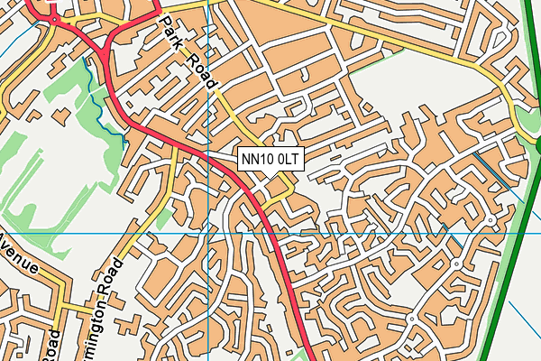 NN10 0LT map - OS VectorMap District (Ordnance Survey)