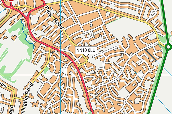 NN10 0LU map - OS VectorMap District (Ordnance Survey)