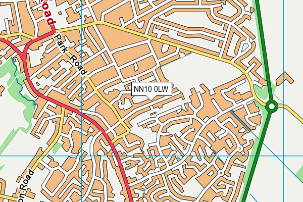 NN10 0LW map - OS VectorMap District (Ordnance Survey)