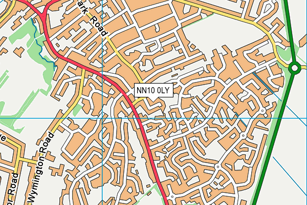 NN10 0LY map - OS VectorMap District (Ordnance Survey)