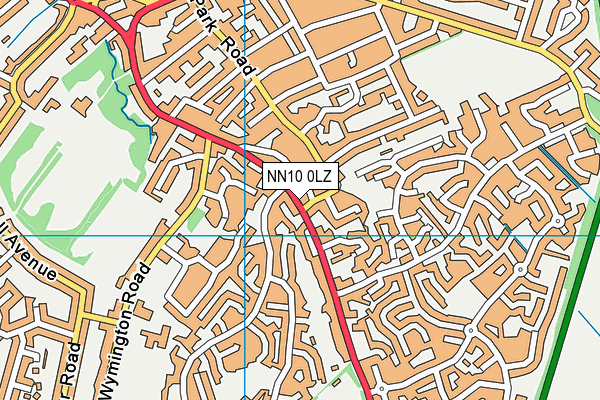 NN10 0LZ map - OS VectorMap District (Ordnance Survey)