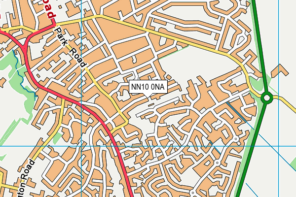 NN10 0NA map - OS VectorMap District (Ordnance Survey)
