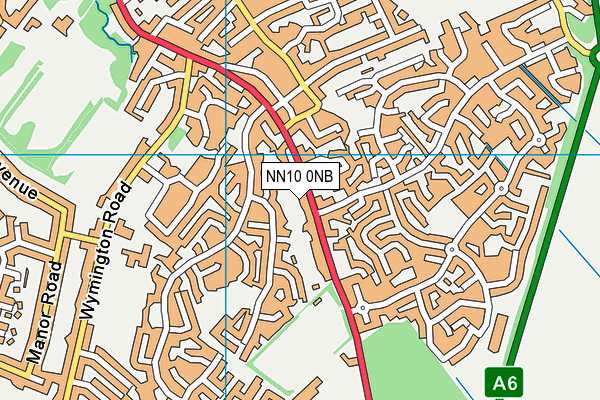 Rushden Jubilee Park map (NN10 0NB) - OS VectorMap District (Ordnance Survey)