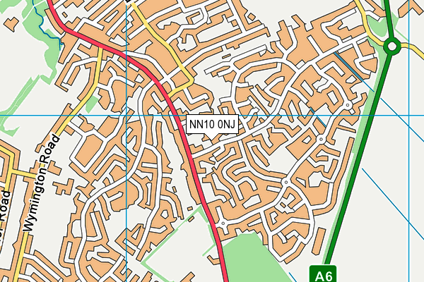 NN10 0NJ map - OS VectorMap District (Ordnance Survey)