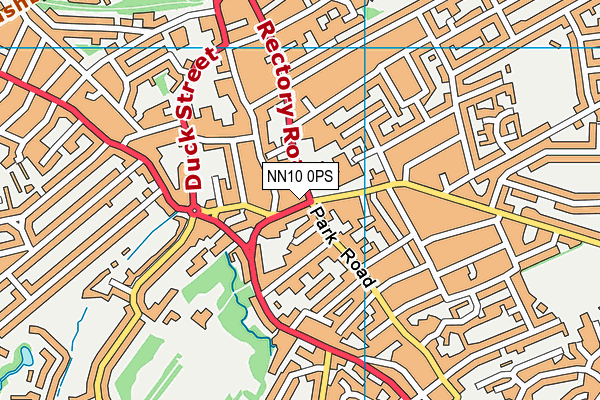 NN10 0PS map - OS VectorMap District (Ordnance Survey)
