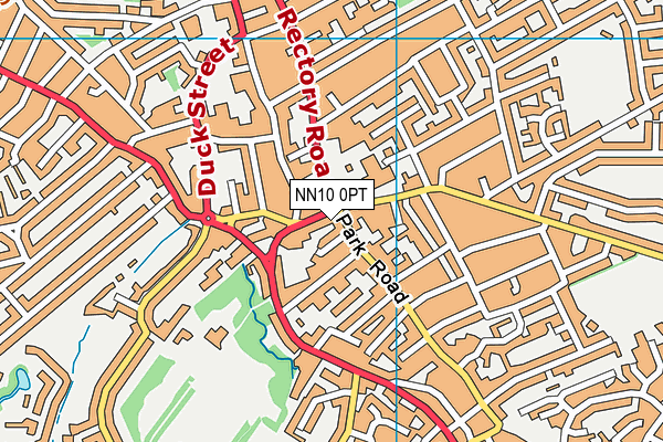NN10 0PT map - OS VectorMap District (Ordnance Survey)