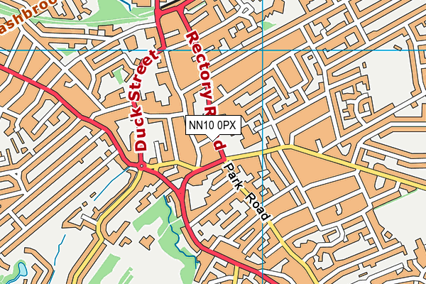 NN10 0PX map - OS VectorMap District (Ordnance Survey)