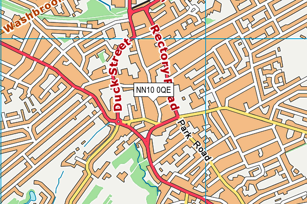 NN10 0QE map - OS VectorMap District (Ordnance Survey)