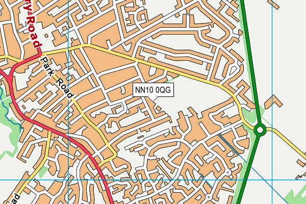 NN10 0QG map - OS VectorMap District (Ordnance Survey)