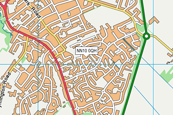 NN10 0QH map - OS VectorMap District (Ordnance Survey)