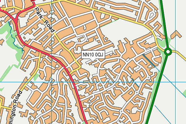 NN10 0QJ map - OS VectorMap District (Ordnance Survey)