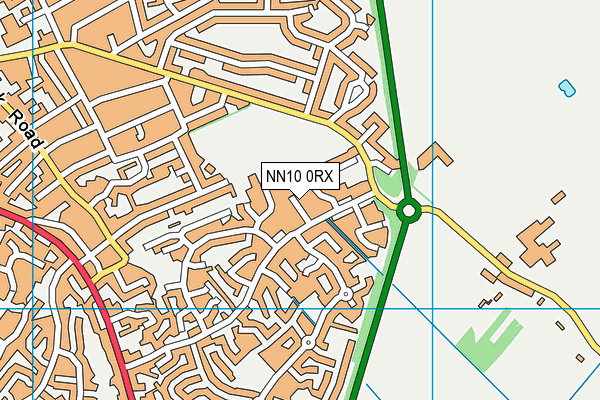 NN10 0RX map - OS VectorMap District (Ordnance Survey)