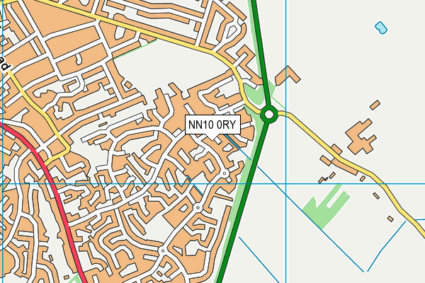 NN10 0RY map - OS VectorMap District (Ordnance Survey)
