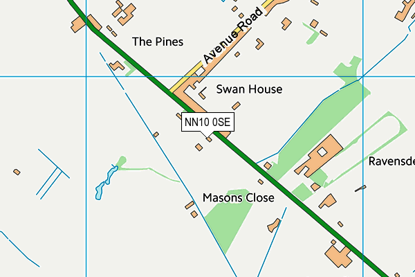 NN10 0SE map - OS VectorMap District (Ordnance Survey)