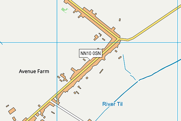NN10 0SN map - OS VectorMap District (Ordnance Survey)