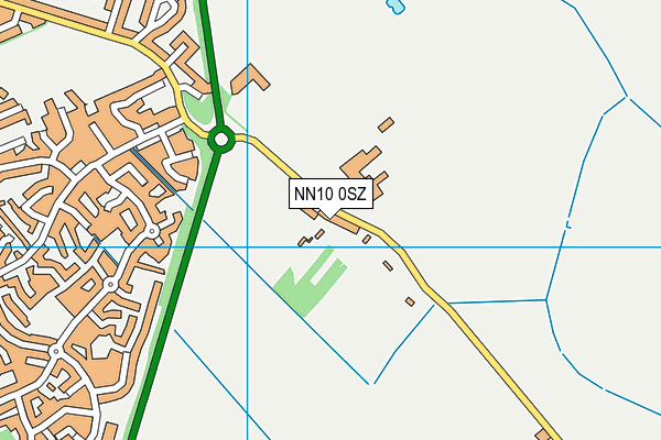 NN10 0SZ map - OS VectorMap District (Ordnance Survey)