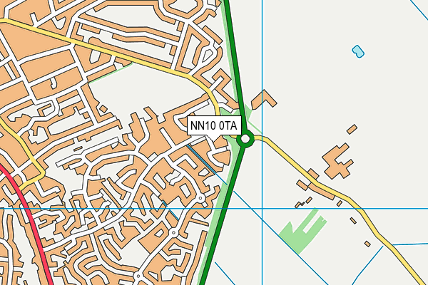 NN10 0TA map - OS VectorMap District (Ordnance Survey)