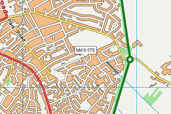 NN10 0TE map - OS VectorMap District (Ordnance Survey)