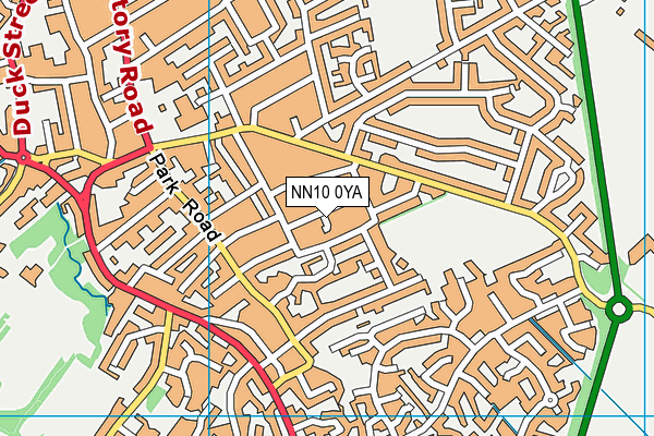 NN10 0YA map - OS VectorMap District (Ordnance Survey)