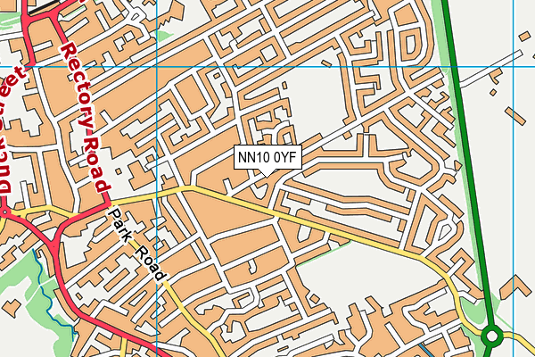 NN10 0YF map - OS VectorMap District (Ordnance Survey)