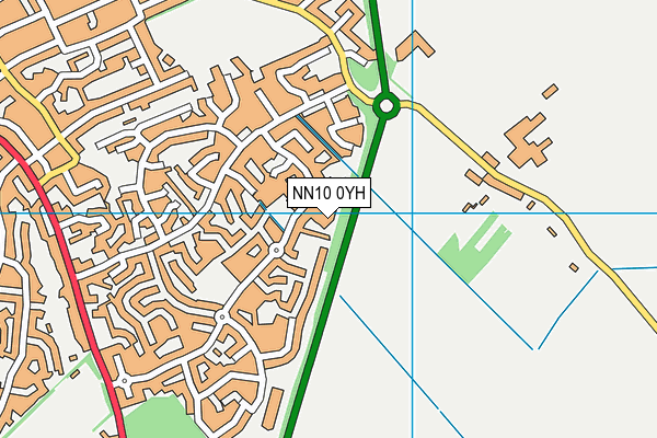 NN10 0YH map - OS VectorMap District (Ordnance Survey)