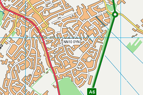 NN10 0YN map - OS VectorMap District (Ordnance Survey)