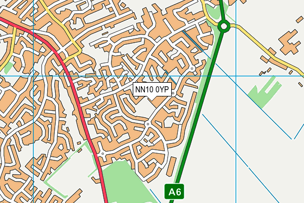 NN10 0YP map - OS VectorMap District (Ordnance Survey)