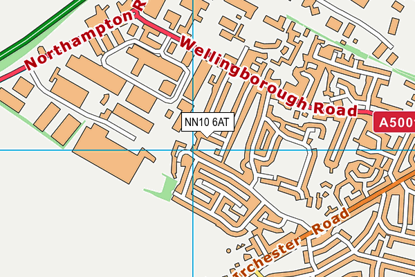 NN10 6AT map - OS VectorMap District (Ordnance Survey)