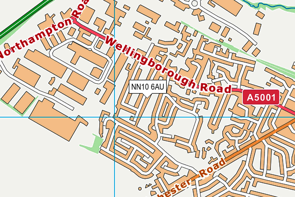 NN10 6AU map - OS VectorMap District (Ordnance Survey)