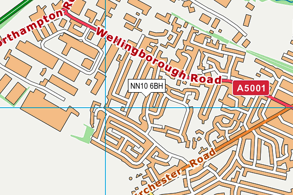 NN10 6BH map - OS VectorMap District (Ordnance Survey)